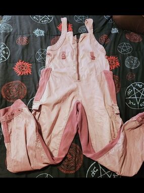 Free People pink Fast Track onesie size M
